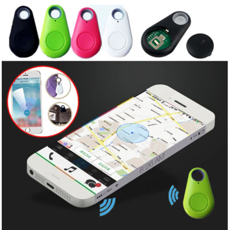 4.0 Smart Finder Bidirektionales Anti-Lost-GPS-Alarmger/ät Intelligentes Haustier Child Tracing Locator Wallet Key Tracker gr/ün