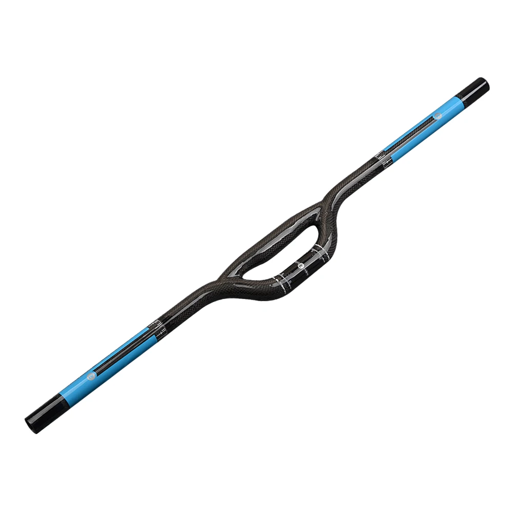 

New Mountain bike 3K Gloss full carbon handlebar rise carbon bicycle handlebars flat MTB bike parts 31.8*600-740mm Free shipping
