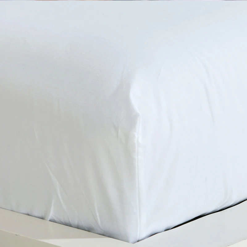 شرشف مع شريط مرن الصلبة ألوان الجلد ودية القطن ملاءات السرير Bedspreadcotton غطاء مرتبة للتخصيص
