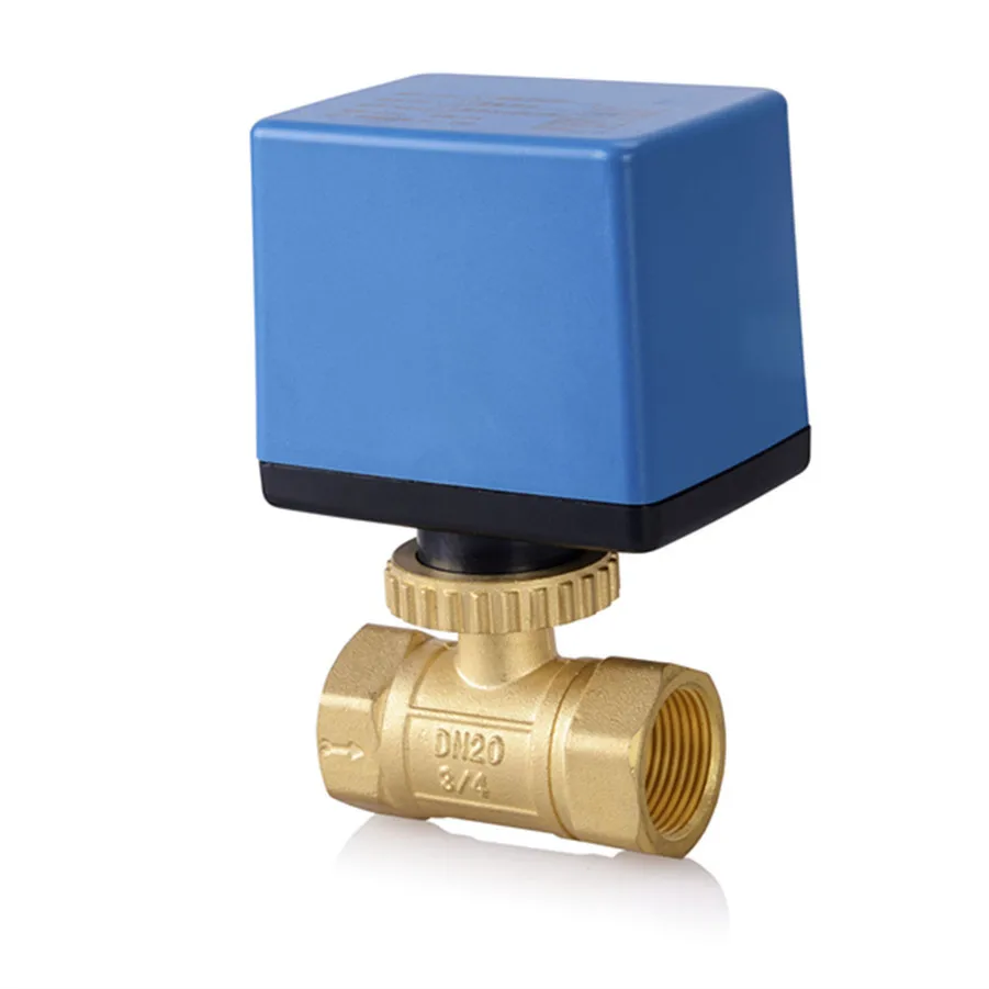 Моторизованный шаровой клапан электрический шаровой клапан моторизованный клапан трехлинейный двухсторонний контроль 220 V 24 V DN15-DN40