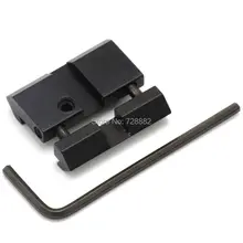 Тактический ласточкин хвост для Вивера Пикатинни крепление оснастки в рельсе 11 мм до 20 мм конвертер адаптер