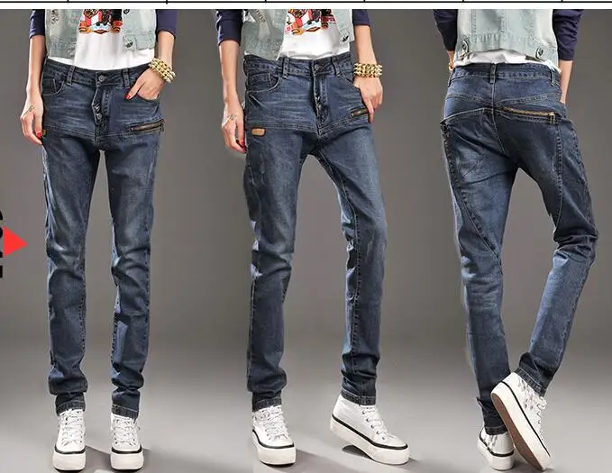 Весенние джинсы sub брюки свободные Большие размеры женские повседневные штаны женские ноги Дешевая одежда Китай женщин продаж Модные пикантные