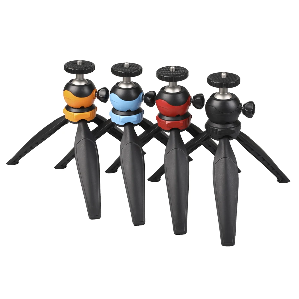 

Kaliou 2019 Hot New Universal Portable 21cm Camera Tripod Monopod with Ball Head 3-Way for Smartphone/DSLR Orange/Black/Red/Blue