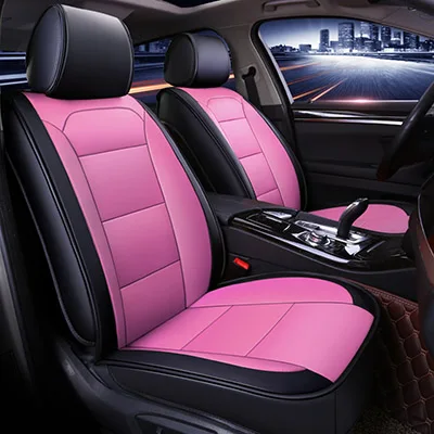 Sports style car seat cover for honda accord 2003-2007 civic city cr-v jazz car accessories - Название цвета: Pink no pillow