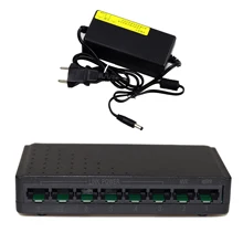 8 Порты и разъёмы POE коммутатор Ethernet 108 W 24 V сетевые ip-камеры Беспроводной AP 6+ 2 разделитель PoE концентратор 10/100 Мбит/с