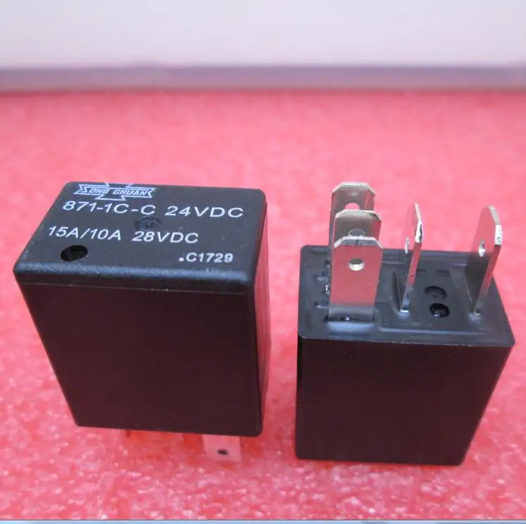 Новое реле 871-1C-C 24VDC 15A/10A 28VDC 871-1c-24vdc 8711CC DC24V 24V 5PIN 10 шт./лот | Обустройство дома