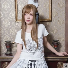 Принцесса Милая футболка Лолита Долли Делли Крылья Ангела панк ветер хлопок футболка печать кошка Женская рубашка Лето Dolley-0040