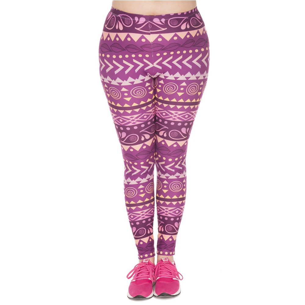 Женские эластичные брюки с высокой талией и принтом|plus size leggings|size legginglarge legging |