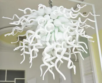 

Free Shipping Elegant White Pendant Antique Glass Lamp