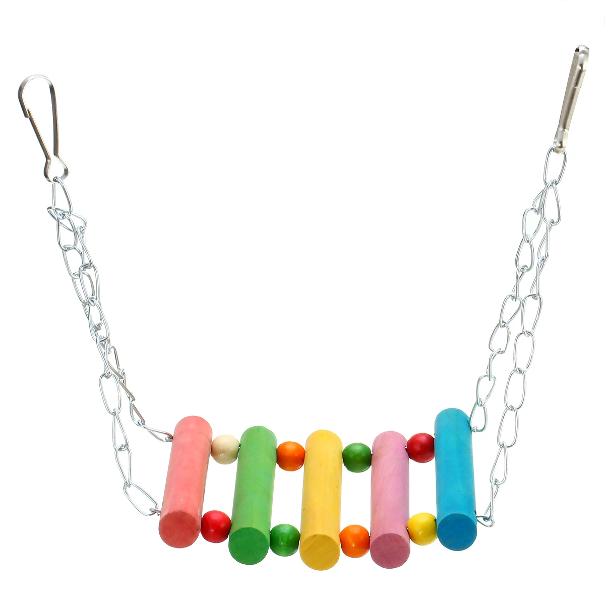 Colorful Parrot Parakeet Pet Bird Cage Hammock Hanging Climbing Toys For Funny Parrot Swing Toy
