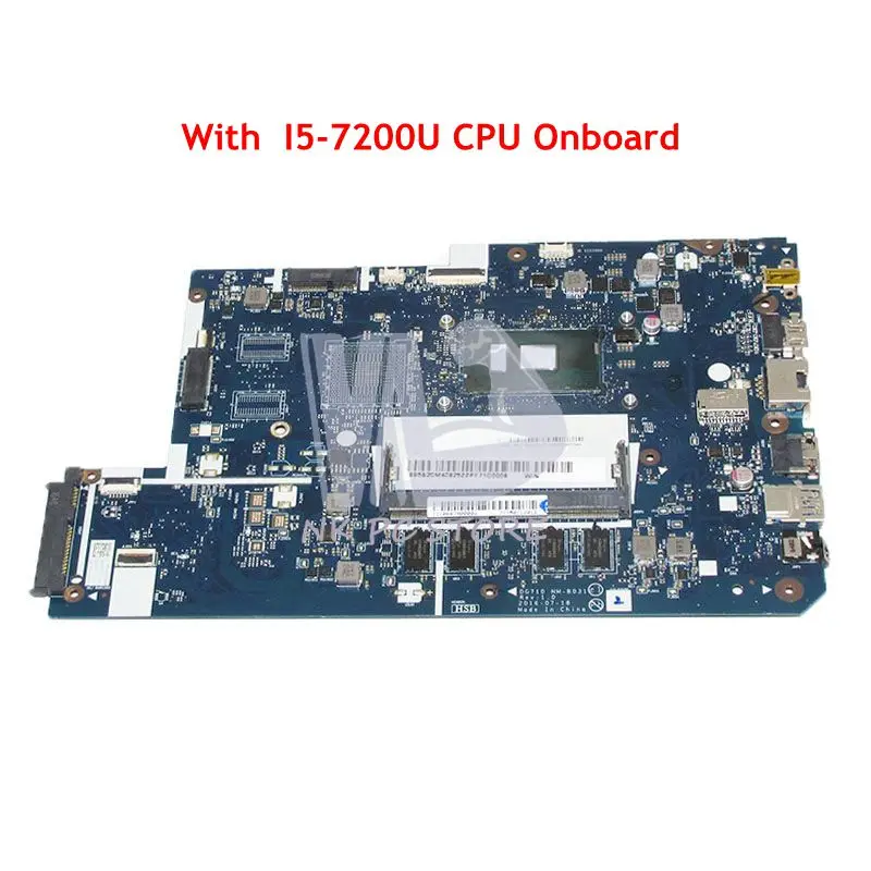 NOKOTION DG710 NM-B031 основная плата для lenovo ideapad 110-17ikb материнская плата для ноутбука 17,3 дюймов SR2ZU I5-7200U процессор DDR4
