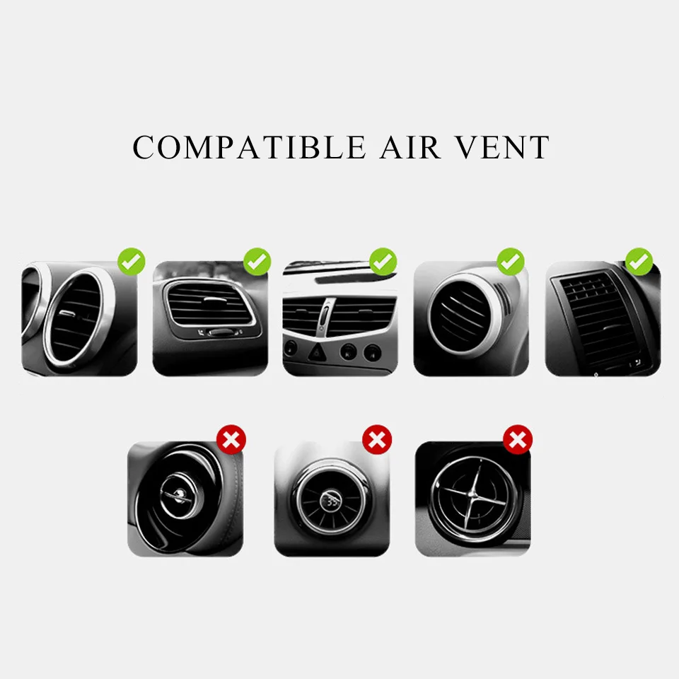Tendway Smart Car Phone Holder for Phone in Car Gravity Cell Phone Clip Stand Universal Air Vent Mobile Phone Holder Car Mount   (9)