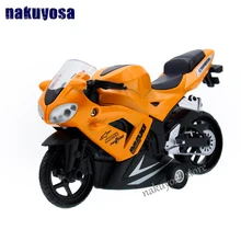 Желтый/красный/синий абсолютно крутой звук и светильник модели мотоциклов оттягивающийся металлический мотоцикл игрушка для коллекции/подарка/детей Высокое качество