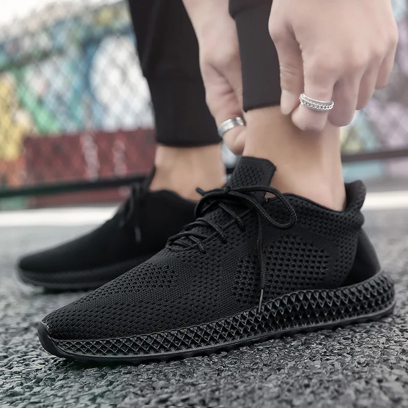 

OLOMLB 2019 summer New Men Sneakers Male Shoes Adult Black white green Comfortable Non-slip Soft Mesh Sapatos Men Shoes