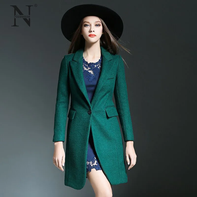 Nicesense casaco feminino Женское пальто Invierno осенне-зимнее пальто женские плюс женский размер пальто манто роковой шерсть