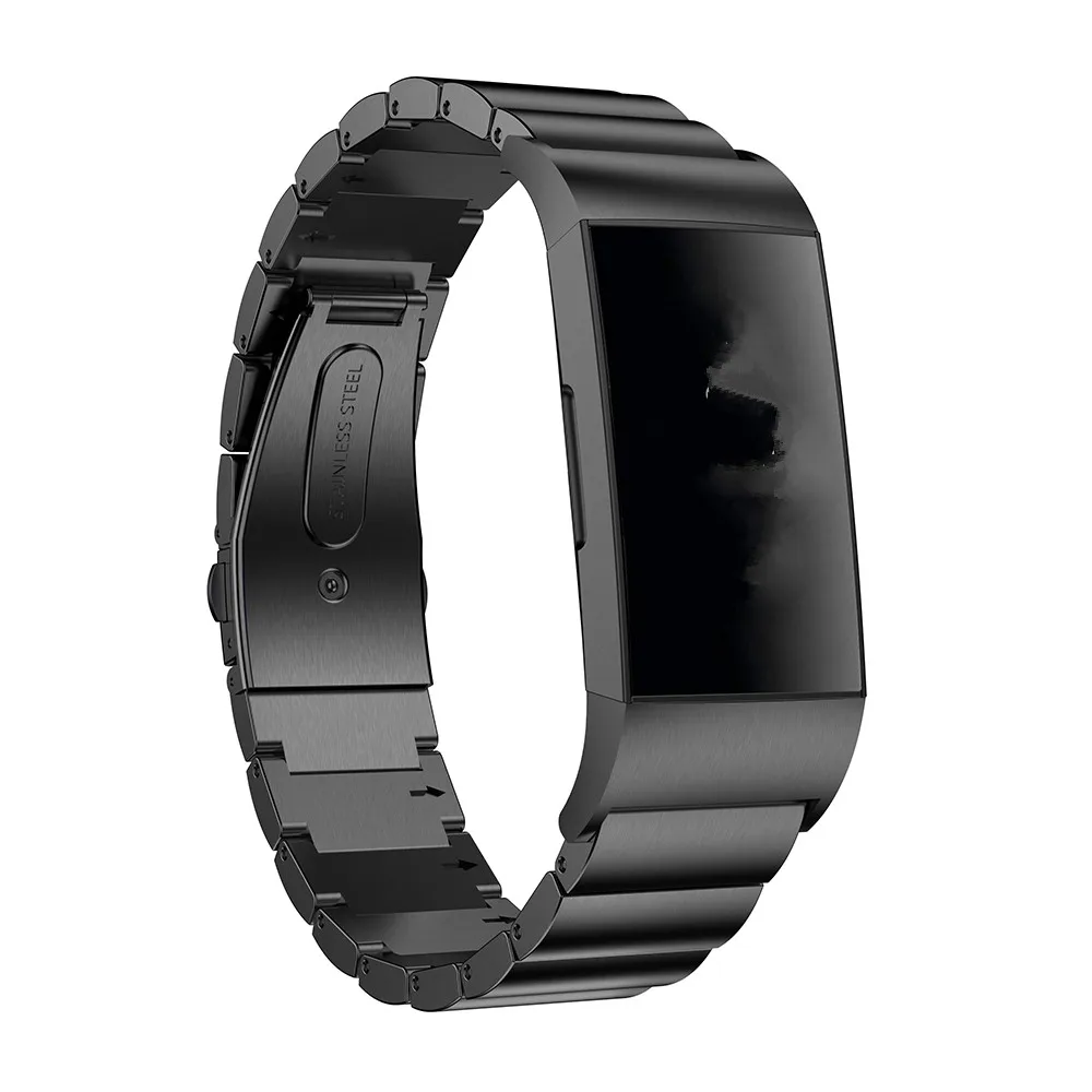 3 в 1 COMLYO запястье для Fitbit Charge 3 ремешка из нержавеющей стали браслет полосы для Fitbit Charge 3 защитная пленка