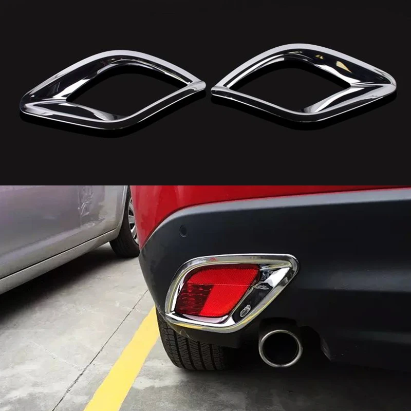 For-Mazda-Cx-5-Cx5-2012-2013-2014-2015-2016-Chrome-Rear-Bumper-Reflector-Fog-Light