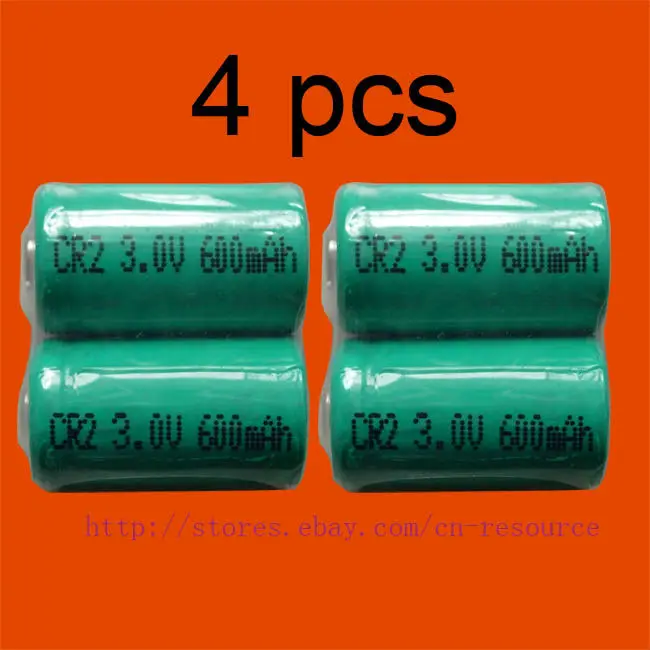 

4 x Rechargeable CR2 CR-2 15270 3.0v Li-ion Battery