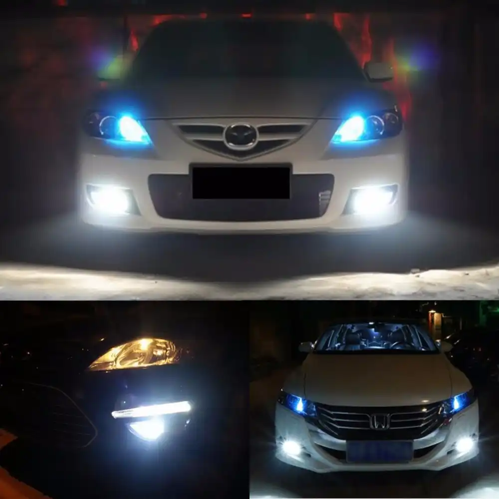 2pcs H1 CREE High Power LED White Fog Driving DRL Light SMD Bulb Fast Shipping