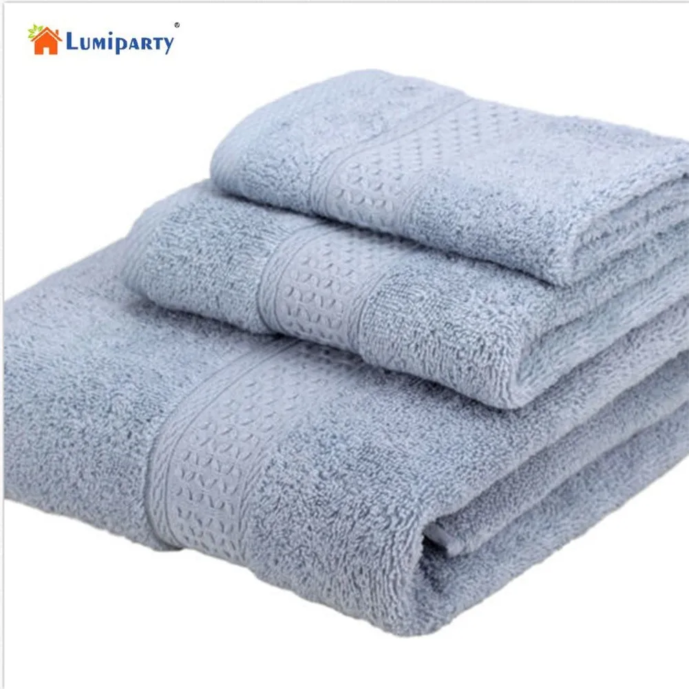 LumiParty 100 Cotton Fashion Soft Water Absorb Minimalism Bath Towel