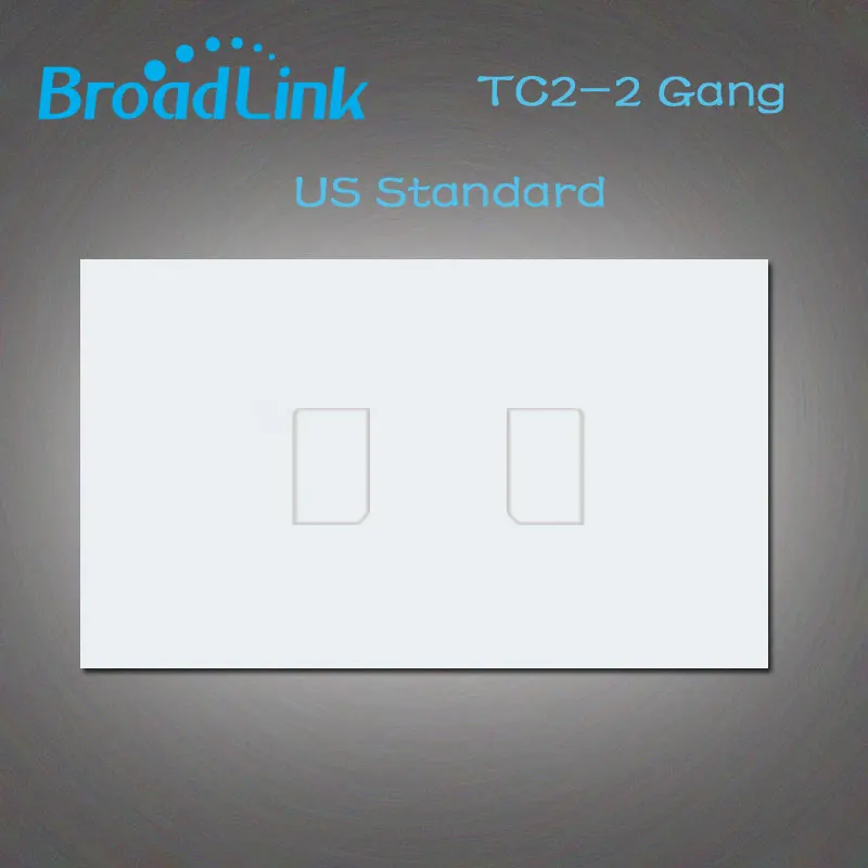 

2016 New Broadlink TC2 Wall Light Touch Switch,US/AU 2Gang 110V~220V Wall Switch Wireless Remote Control, Smart Home White Panel