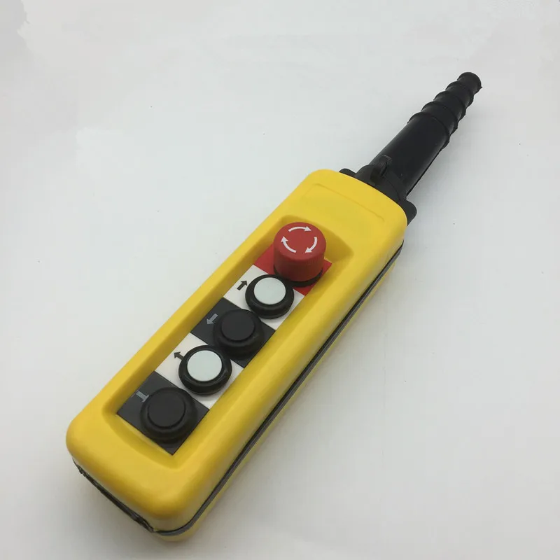 2 Speed Hoist Crane 4 Pushbuttons Pendant Control Station With