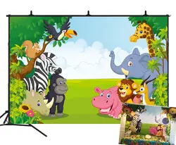 BEIPOTO Jungle wild one день рождения тематический фон для фотографии Беби Шауэр детский студийный баннер для вечеринки