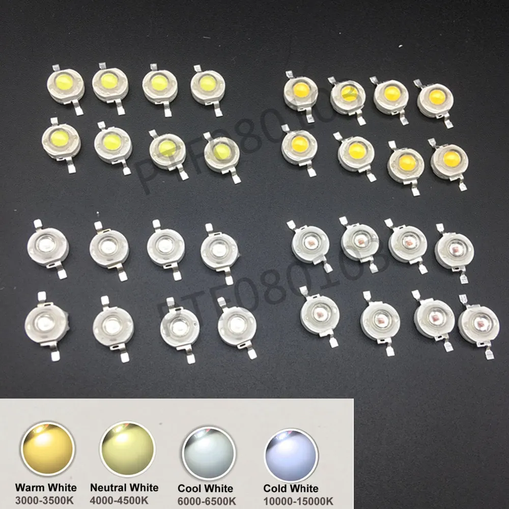 3.6V 1400ma 15000K LED Chip with 20mm Star Bead 10pcs 5W Cold white 45mil 3V