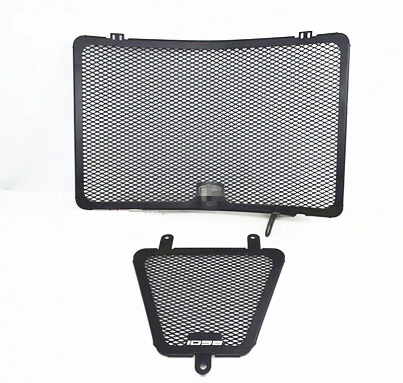 

MOTO4U For Ducati 848 1098 1198 Black Aluminum Radiator Guard Oil Cover
