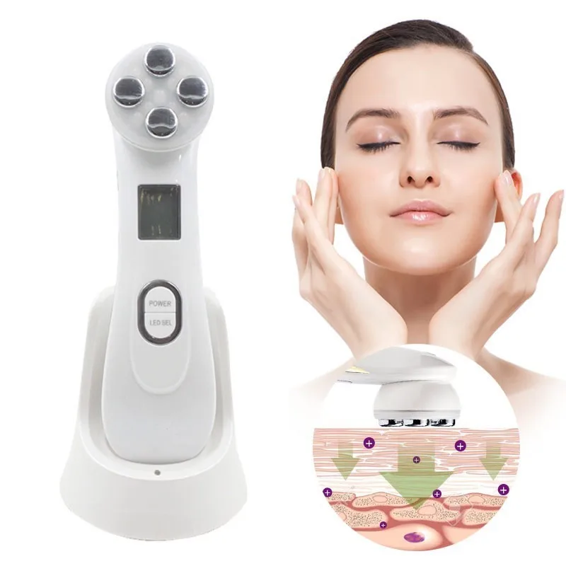 

5 Colors LED Photon Skin Rejuvenation RF Beauty Device Machine Remove Acne Wrinkles Skin Tighten Whitening Firming Face Lifting
