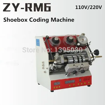 

1PC ZY-RM6 Semi-Automatic Shoe Box Coding Machine Pedal Code Printer Code Letter Press Card Embosser Printer Machine 110/220V