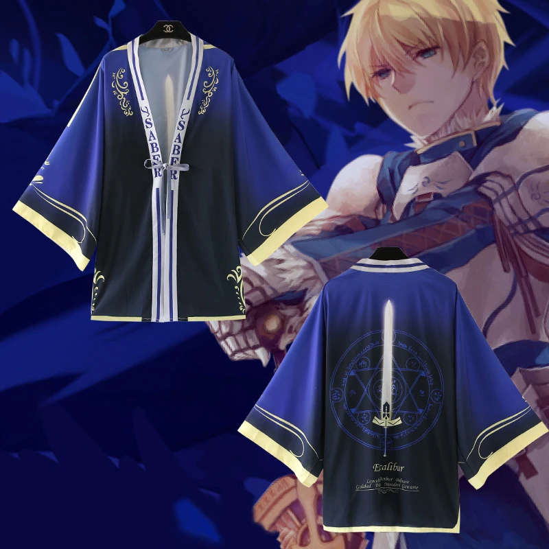 Костюм для косплея Artoria Pendragon судьба/ночь юката японское кимоно повседневное