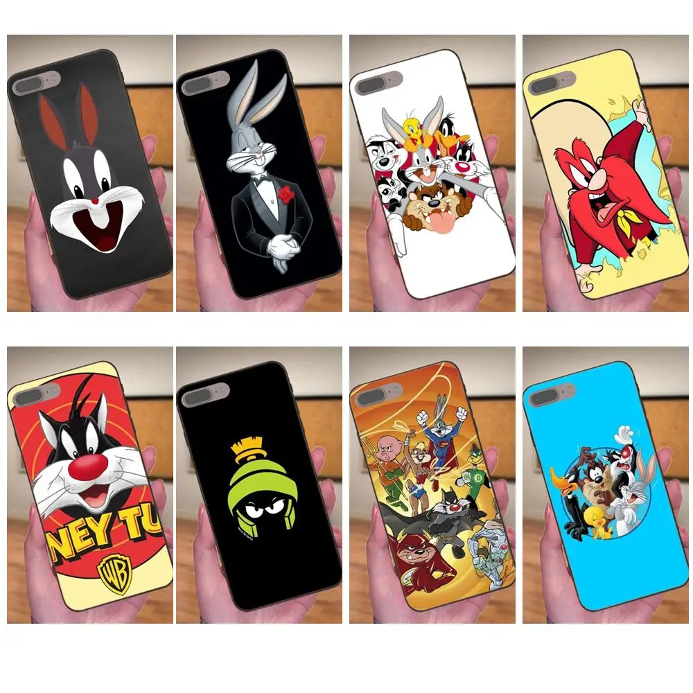 

TPU Mobile For Huawei Honor 5A 6A 6C 7A 7C 7X 8A 8C 8X 9 10 P8 P9 P10 P20 P30 Mini Lite Plus Lovely Cartoon Movie Looney Tunes