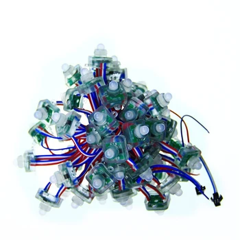 

1000pcs Color Changing square DC 5V IP68 LED pixel module 50pcs/string WS2811 Dream Color RGB Addressable LED Pixel String Light