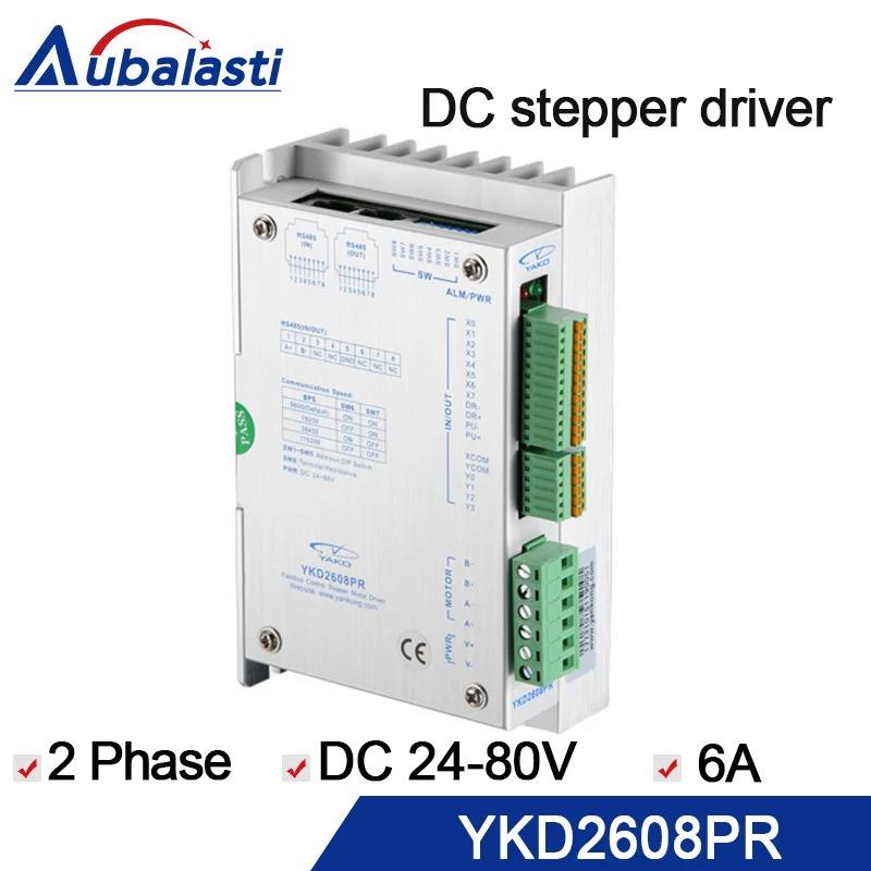 2 phase bus digital stepper motor driver YKD2608PR 6a motor driver stepper driver for cnc router engraver & cutting machine 2 phase bus digital stepper motor driver YKD2608PR 6a motor driver stepper driver for cnc router engraver & cutting machine