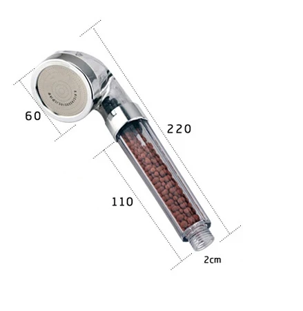 Ванная комната вода терапия душ анион спа душевая головка экономия воды дождевой Душ фильтр головка высокого давления