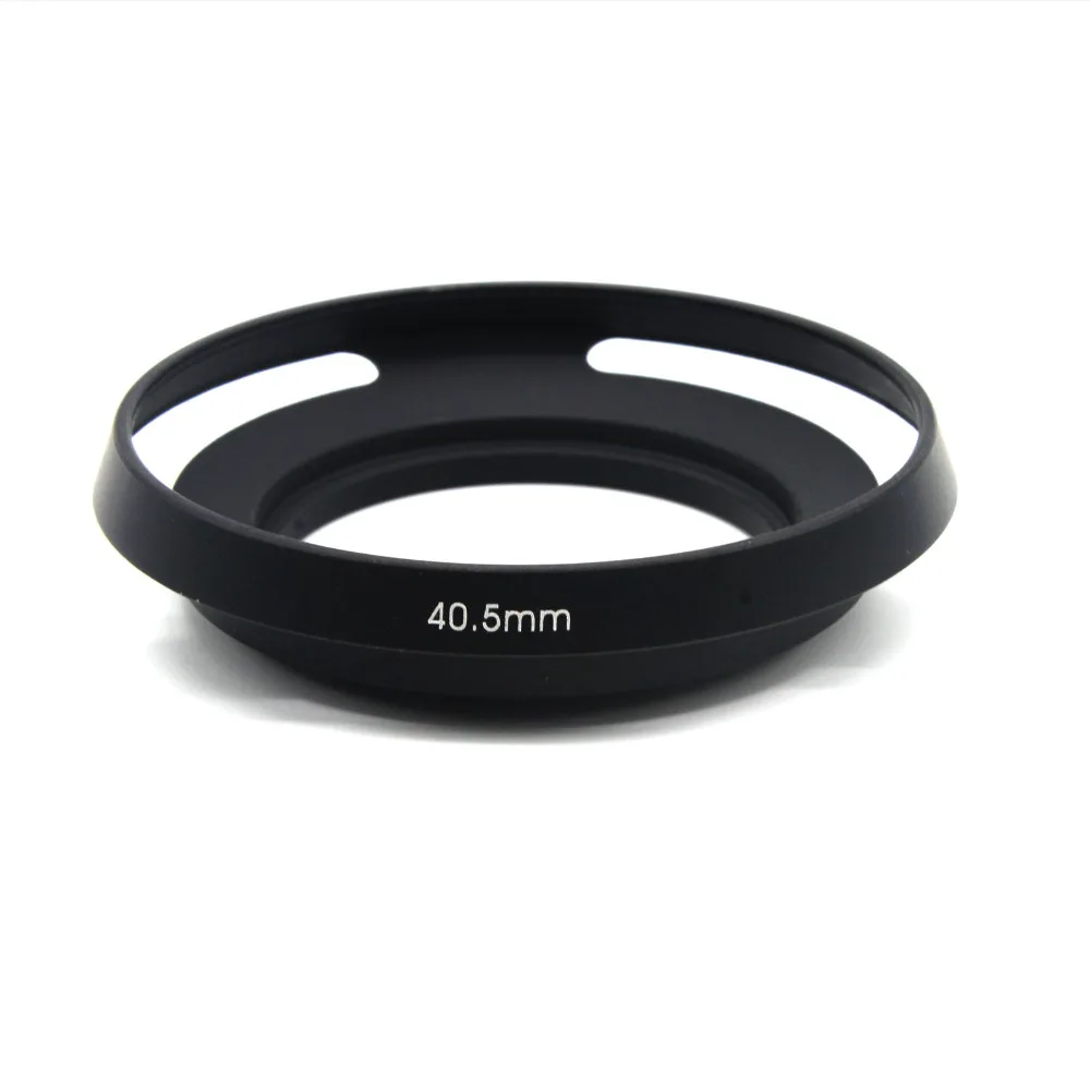 new arrive slim lens hood 40.5mm Metal Vented Lens Hood for Lens with