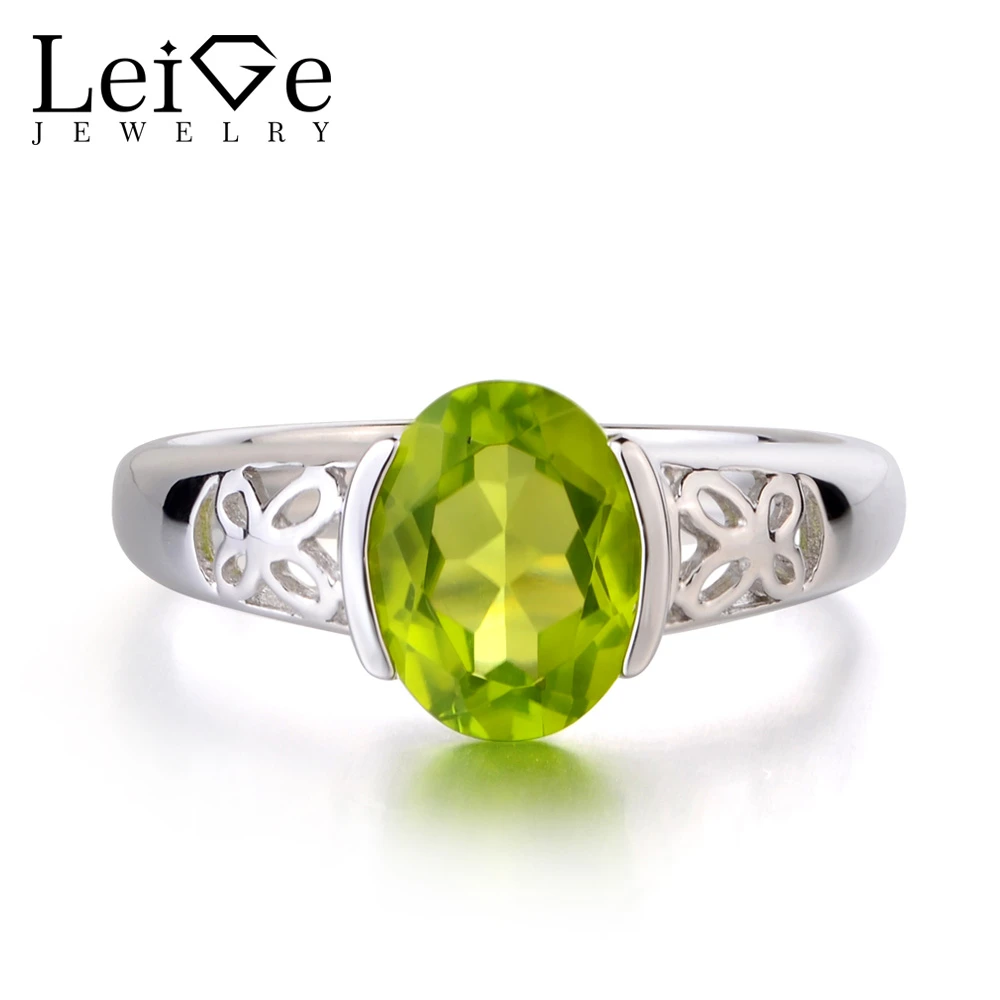 925 Sterling Silver Natural Green Peridot Ring Jewelry Oval Cut Size US 3 to 13 925 Sterling Silver Natural Green Peridot Ring Jewelry Oval Cut Size US 3 to 13