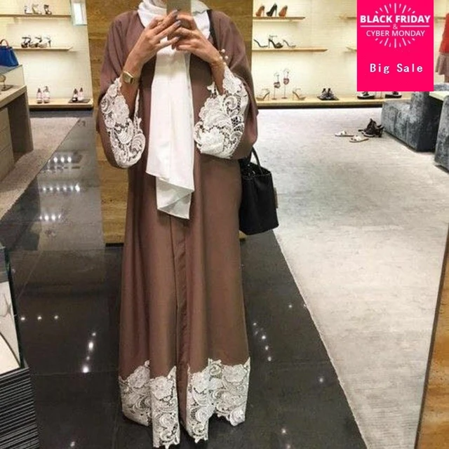 Buy Muslim Adult Fashion ruffles Robe Musulmane