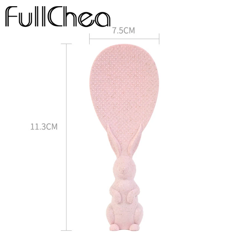 FullChea, кухонные инструменты, ложка для риса, кролика, не липкая, пшеничная солома, пластиковая, ПП, вертикальная подставка, рисовая лопатка, ложка