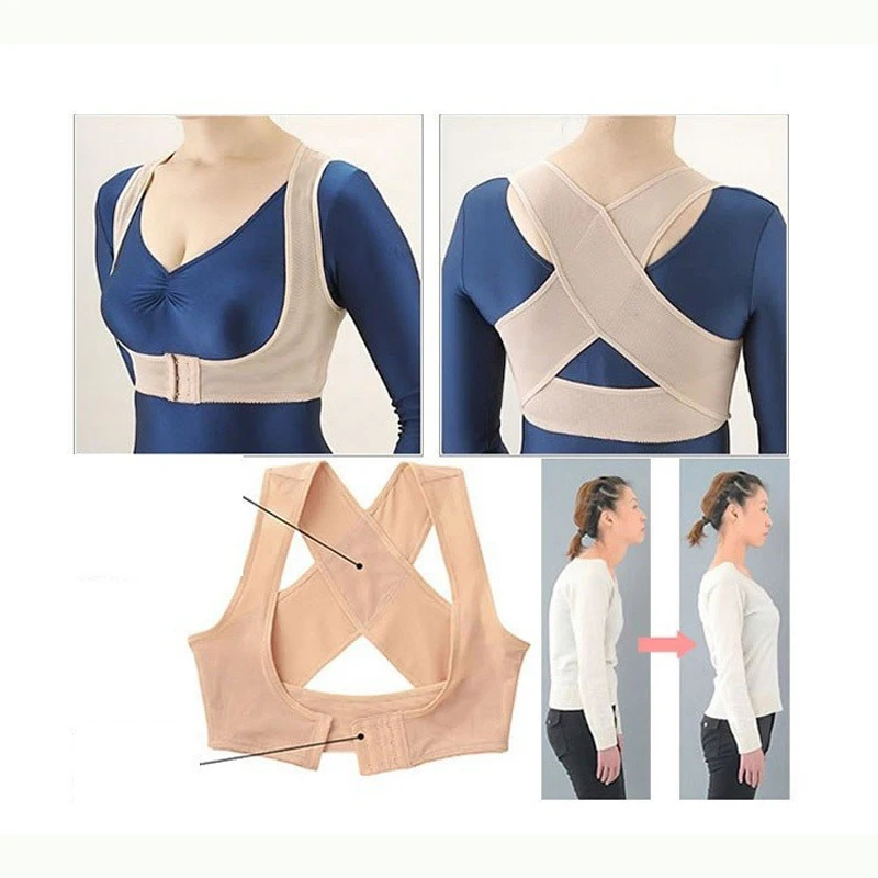 

1Pcs New Corset Back Brace Posture Correction Orthotics Posture Corrector Rectify Posture Massage Corset Back Adjuster Body Care