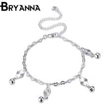 Bryanna New Fashion Foot anklet jewelry Silver plated anklets nice gift for women girl Beach ankle Bracelets jewelry LKNSPCA069