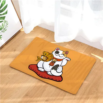 Lucky Cat серия стиль- печать ковры Противоскользящие коврики наружные коврики- передние двери коврики 40X60or50x80cm - Цвет: 11