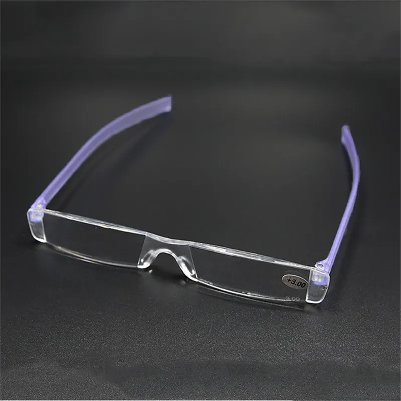 IBOODE Square Frameless Reading Glasses Women Men Rimless Presbyopic Eyeglasses Female Male Hyperopia Eyewear Spectacles