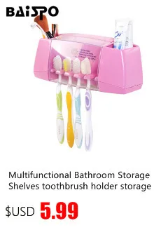 Многофункциональный анимированный держатель зубной щетки аксессуары всасывающие крючки комплект для зубной пасты для ванной комнаты