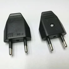 Европейский двумя круглыми Американская классификация проводов 2р питания разъем проводки сборки EU plug французская розетка x50