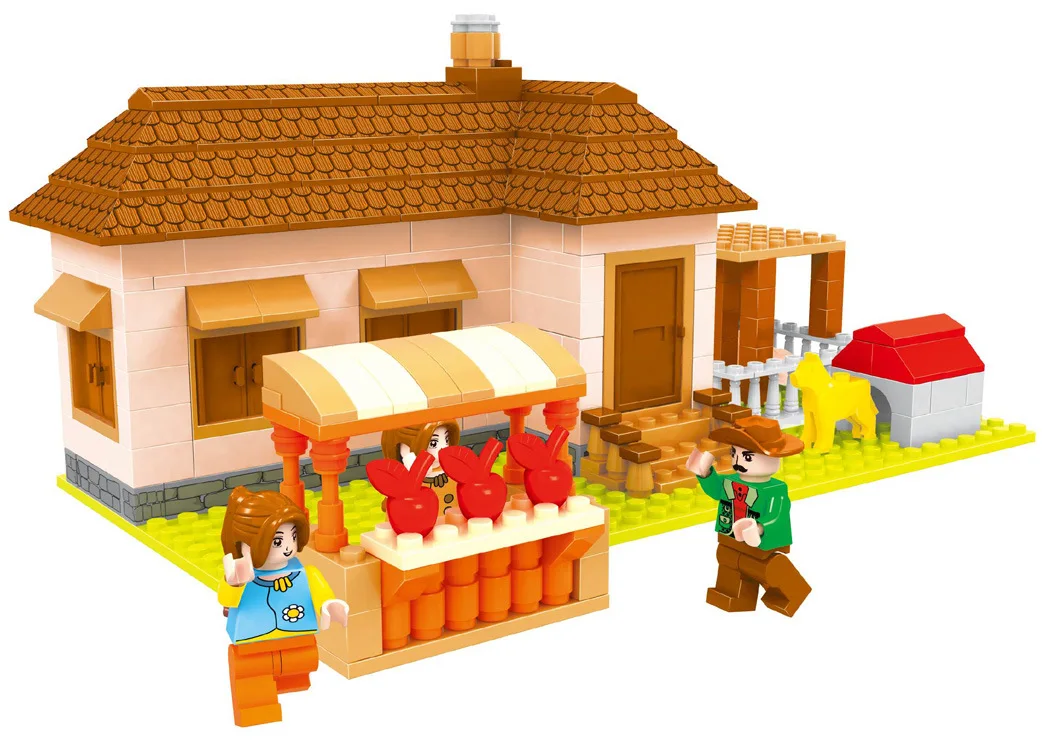 

A Models Building toy Compatible with Lego A28603 293pcs Farm Blocks Toys Hobbies For Boys Girls Model Building Kits