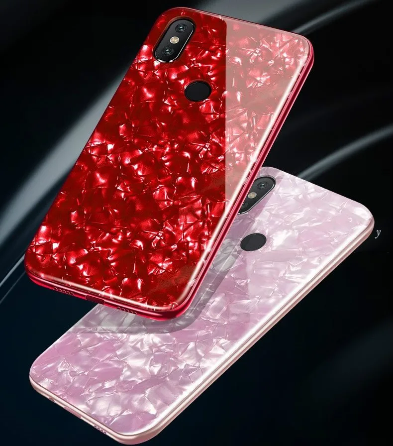 Тонкий чехол из закаленного стекла для Xiaomi mi 6 Note 3 X 2 5 8 SE Red Plus Жесткий Чехол