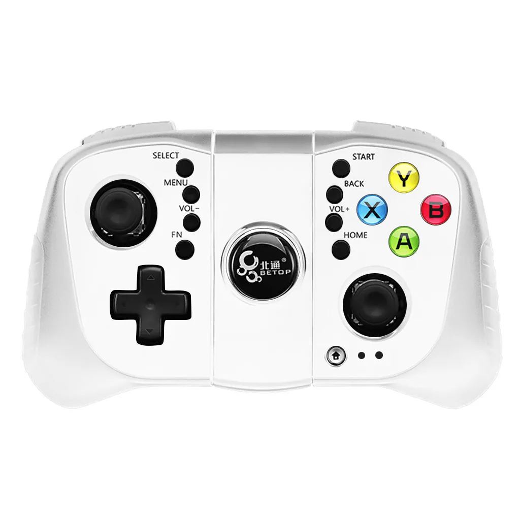 Bluetooth 4,0 схема геймпад игровой контроллер Joypad прямой PlayPUBG iOS/Android Универсальная Кнопка турбо ускорения - Цвет: Белый