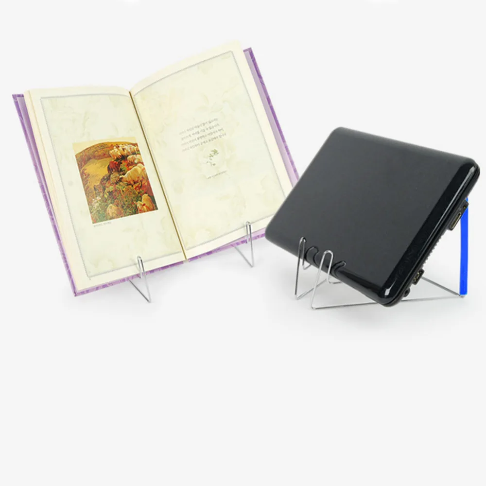 Регулируемый угол подставка для чтения из нержавеющей стали для ноутбука для студентов Складная Многофункциональная портативная Подставка для книг